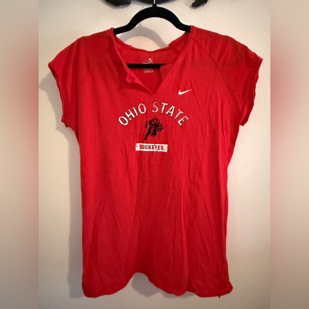 Nike Women's Red THE Ohio State Tee
